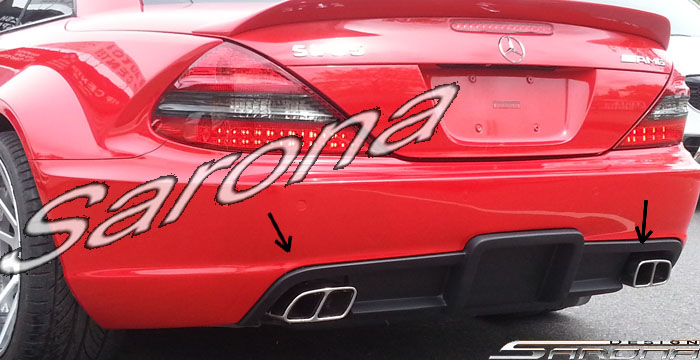 Custom Mercedes SL  Convertible Rear Lip/Diffuser (2003 - 2012) - $790.00 (Part #MB-019-RA)